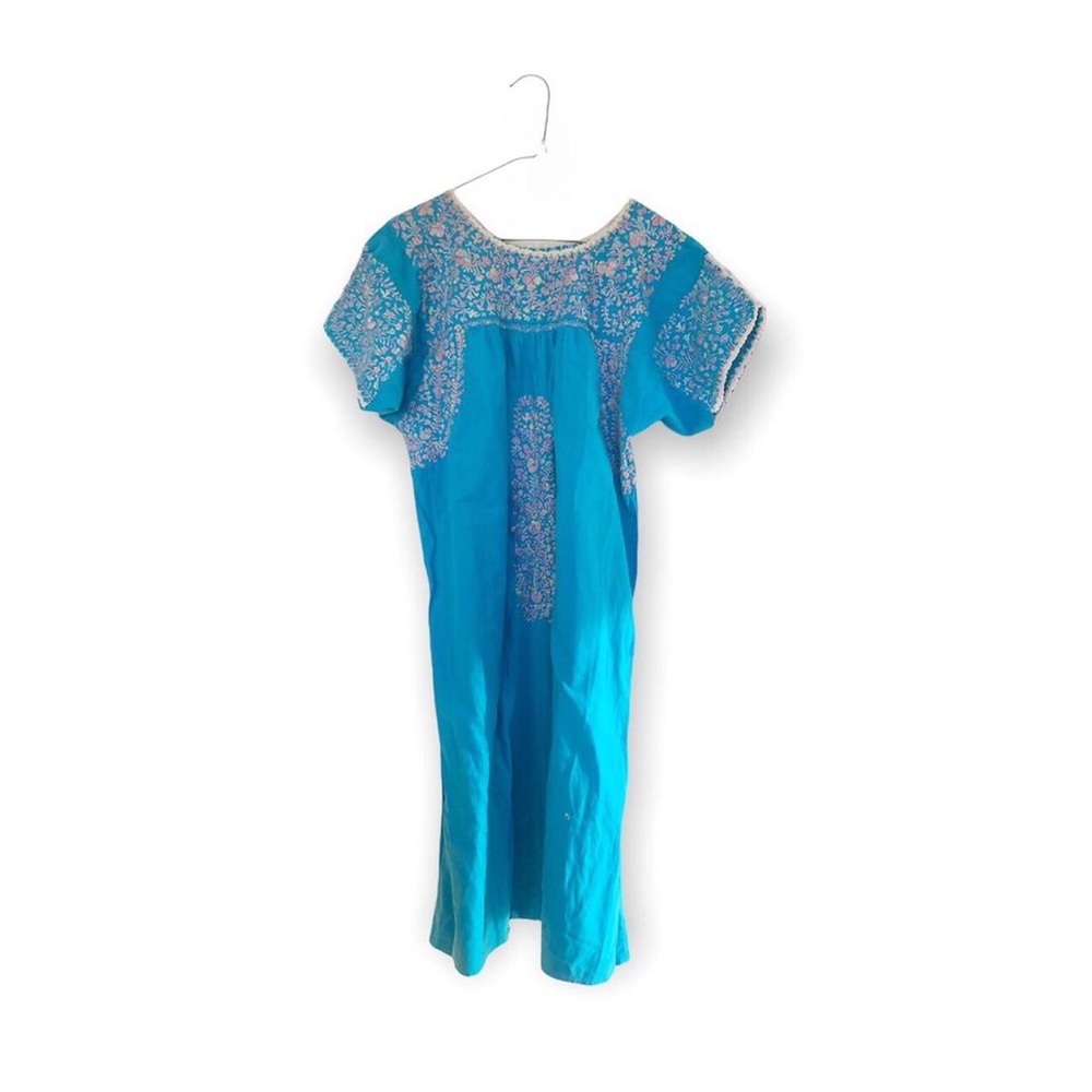 Vintage Hungarian Embroidered Prairie Dress - image 3